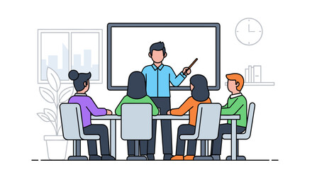 Fototapeta premium Business meeting in a modern office.
