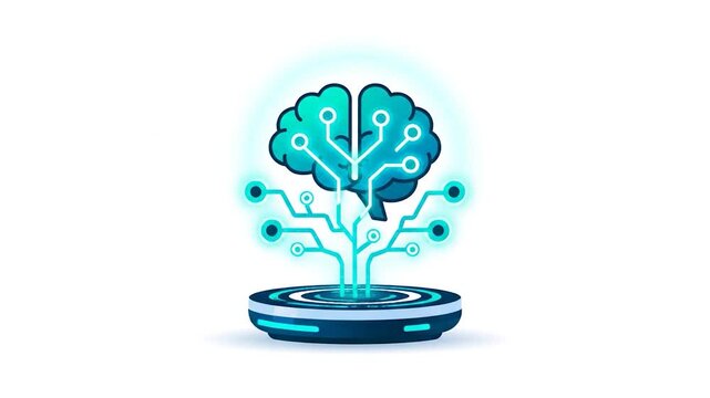 Brain Tree Circuit Technology Concept.