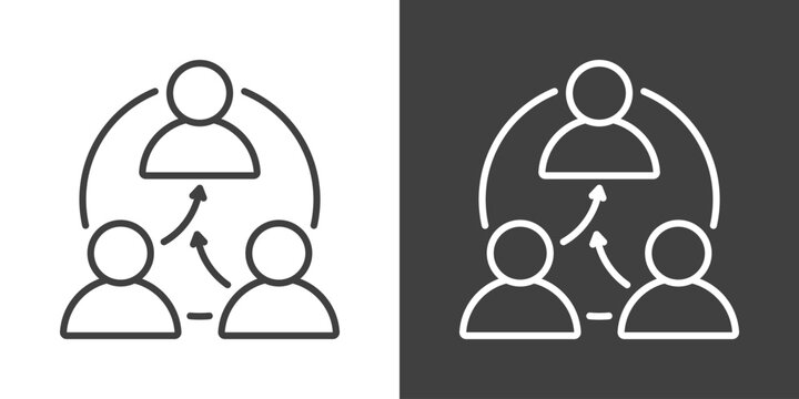 Succession Planning Icon Set Vector Collection Isolated In Black And White