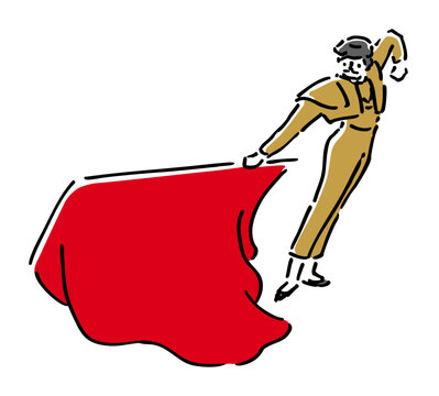 闘牛士のイラスト