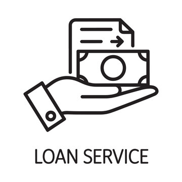 Hand offering money with a document representing financial transactions