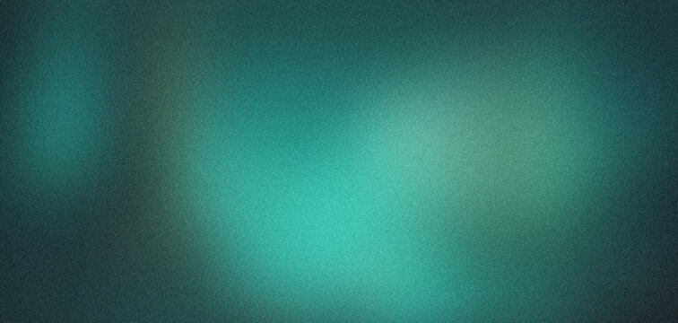 Teal abstract background with grainy texture and soft bokeh light, dark turquoise gradient backdrop for cinematic overlays, moody emerald green wallpaper with subtle noise and blurry glow