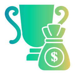 Fototapeta premium first prize Gradient icon