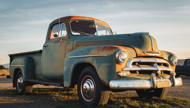 old rusty truck