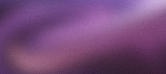 Abstract purple gradient background with grainy texture and soft light leaks. Dark violet blurred backdrop for creative design projects. Elegant plum colored wallpaper with subtle noise effect. © VEXLO