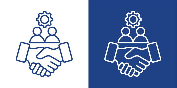 User Onboarding Blue And White Icon Style Collection