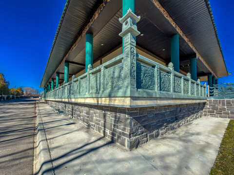 Vietnamese Chua Cham Lo Vuong Buddhist temple constructed in 2015 in the city of Maple, Vaughan, Ontario, Canada. A National Heritage site. on Easter 2026