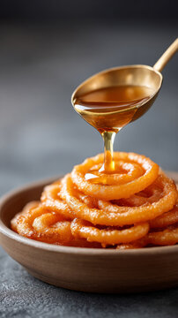 Savory indian festive dish with hangi concept highlighted in vertical still life