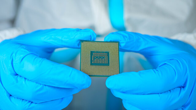 CPU Design Engineer display Central Processing Unit, concept of development design verification, fabrication, and testing in semiconductor firms. Architecture and physical implementation of CPU.