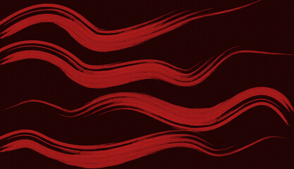 Abstract Red Brush Strokes on Dark Background © Muhammad