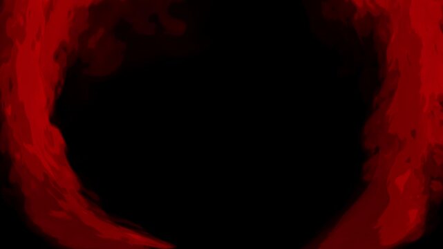 cartoon look fire smoke circle loop effects animation