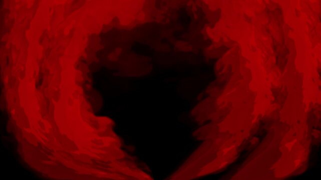 cartoon look fire smoke circle loop effects animation