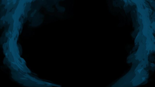 cartoon look fire smoke circle loop effects animation