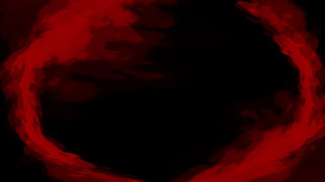 cartoon look fire smoke circle loop effects animation
