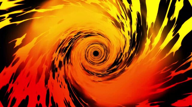 Red spiral effects loop animation