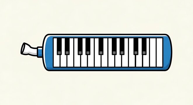 Melodica musical instrument keyboard.