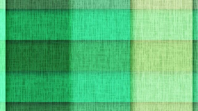 Abstract Green Linen Texture Grid Animation for Background