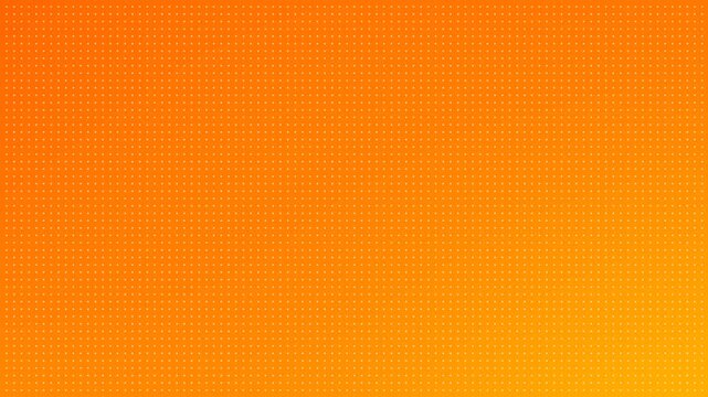 Glowing orange and yellow gradient abstract background animation with white halftone dot grid texture