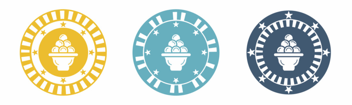 Ice cream icon. Ice cream illustration label design. Design for business. Vector illustration.