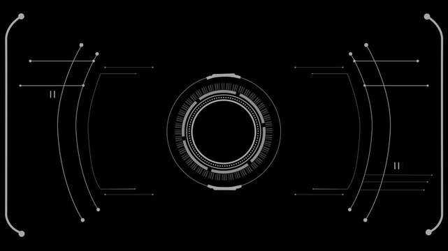 Digital HUD elements, futuristic technology cyber UI interface of Sci Fi and future tech game Technology background screen with high tech animation cyber tech metaverse, blockchain,