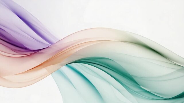 Abstract flowing wave gradient with soft pastel colors for modern design backgrounds
