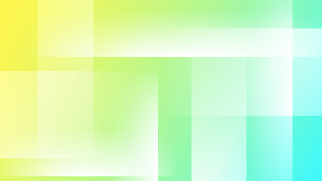 Soft pastel background with green and cyan rectangular grid pattern for fresh designs