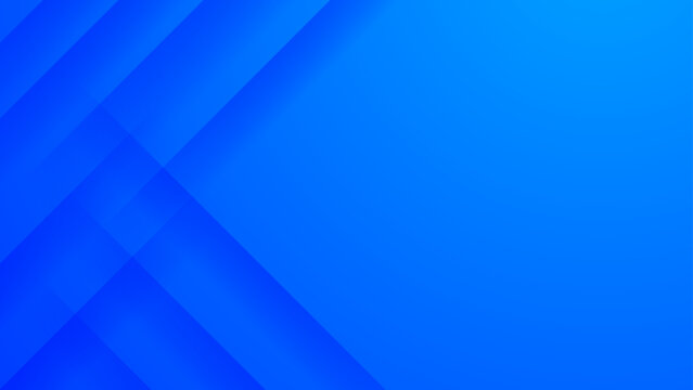Professional blue corporate background with overlapping diagonal shapes and bright cyan light effects