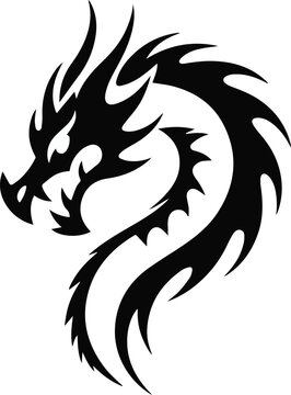 Dragon tattoo emblem for sleeve