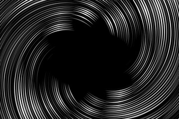 Obraz premium White spiral waves star abstract background