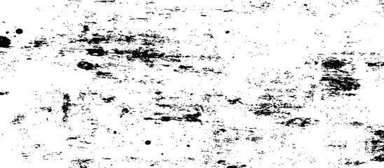 Fototapeta premium Black and white distressed grunge overlay texture with rough messy damaged surface effect