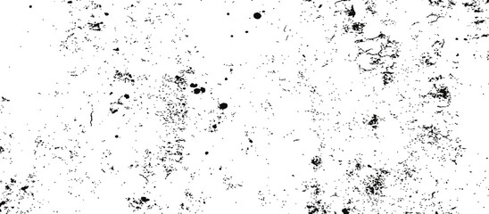 Obraz premium Grungy Black White Distressed Overlay Texture Speckled Dust Cracked Effect Vector