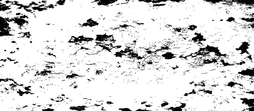 Distressed Grunge Overlay Texture Black White Vector Graphic Element