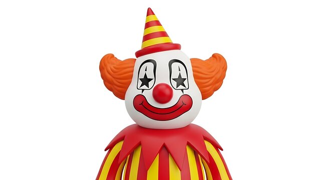 Cartoon style of a red angry devil character with horns and pitchfork against white background