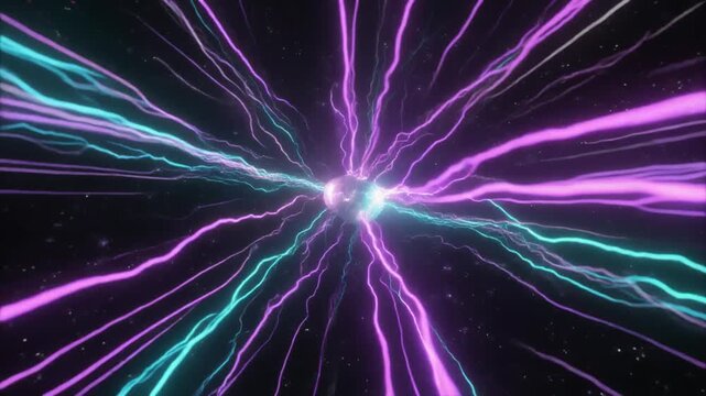 Dynamic Energy Cell in Space with Electric Discharges Generative AI