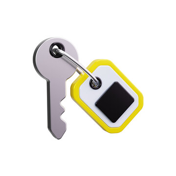 master key 3d render icons