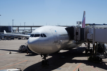 Fototapeta premium Airplane at the airport