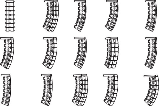 Array of professional sound reinforcement speaker systems arrayed. The image showcases the versatility and capabilities of advanced audio technology.