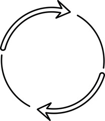 Fototapeta premium Circular Arrows Recycling Symbol