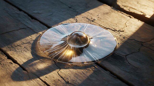 Fossilized ammonite shell on ancient stone slab for scientific study