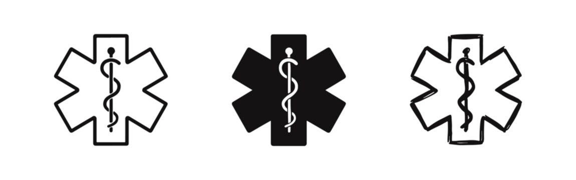 Star of Life Medical Icons - EMS and Healthcare Symbols