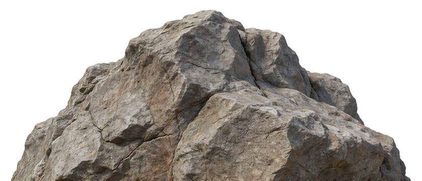 荒々しい岩肌の質感が際立つ高精細な天然石の切り抜き背景