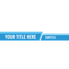 Fototapeta premium Blue Banners with White Text.