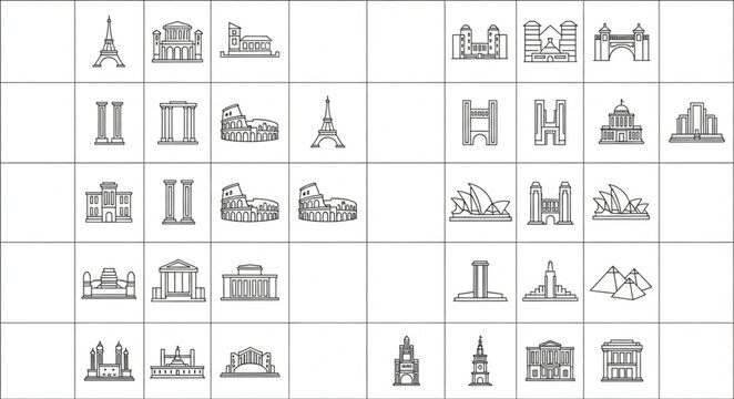 Ancient Egyptian Hieroglyphs Symbols and Glyphs.