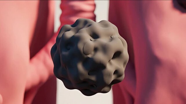 Lung Tumor Growth Nodule Cancer Progression Animation