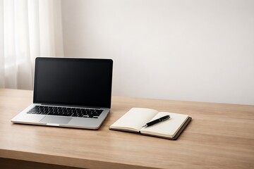 Fototapeta premium Minimalist Workspace for Deep Work and Focus