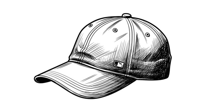 Baseball cap fashion accessory for headwear and sports recreation outdoor head covering stylish brim protection.