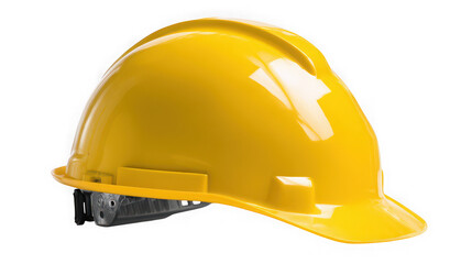 Fototapeta premium A yellow hard hat on transparent background