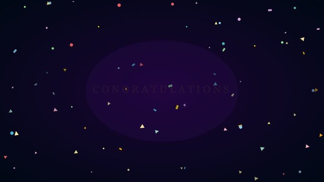 Colorful Confetti Falling Animation Loop | Celebration Overlay Background 4K