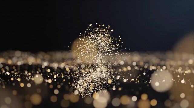 gliter background with lots of light spots