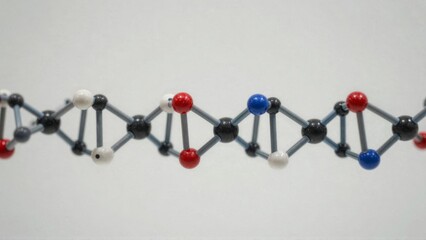 Obraz premium Nikola Teslas model of a polyhedron with colored spheres representing atoms